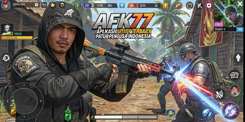 Tampilan antarmuka AFK77 yang user-friendly dan intuitif.