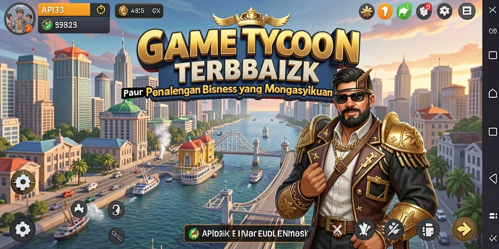 Tampilan gameplay API33 dengan elemen Tycoon yang menarik.
