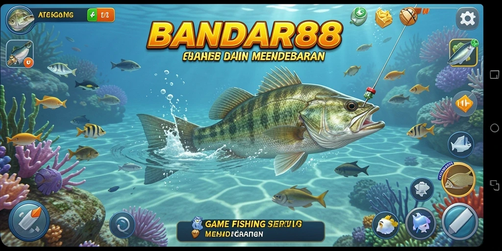 Tampilan gameplay memancing yang memukau di BANDAR88.