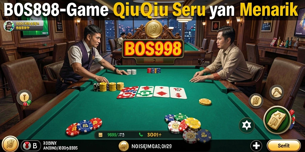 Screenshot gameplay menampilkan keseruan bermain QiuQiu di BOS898.