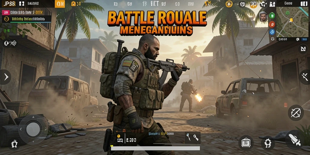 Gameplay intens JPS88 di medan perang Battle Royale.