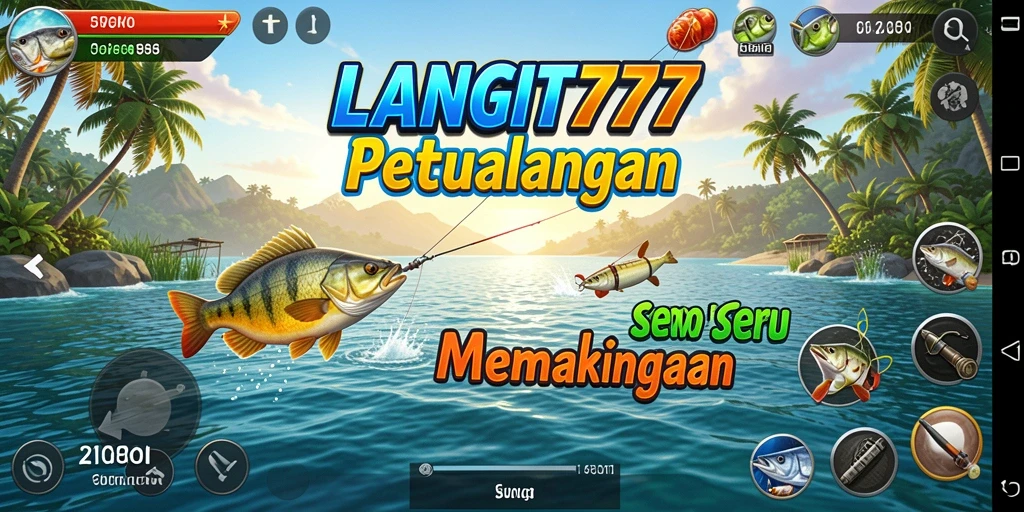 Menampilkan gameplay yang seru dan interaktif dalam pengalaman memancing.