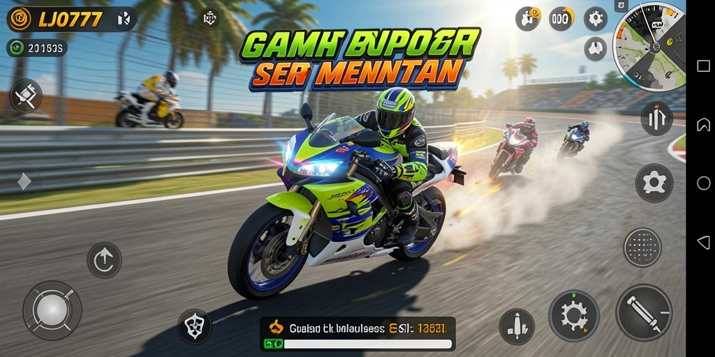 Gameplay seru LJO777 yang penuh kecepatan.