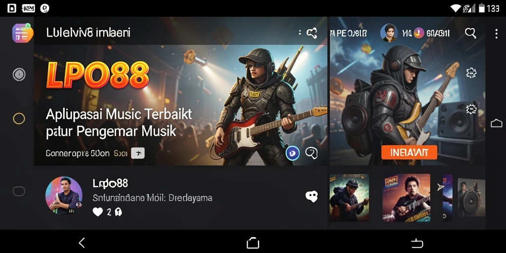 Tampilan gameplay LPO88 dengan beragam fitur musik yang menarik.