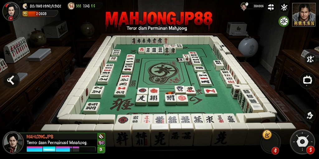 Screenshot gameplay menampilkan suasana horor yang mencekam di MAHJONGJP88.