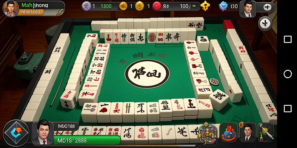 Screenshot gameplay MDG188 dengan tampilan papan Mahjong yang menawan.