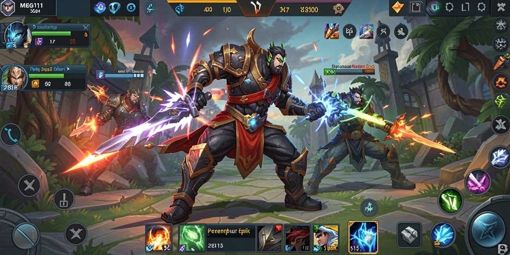 Tampilan epik dalam pertempuran MOBA di MEGA111.