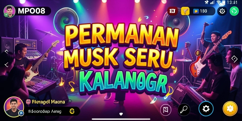 Tampilan menarik dari gameplay MPO08 saat bermain musik.