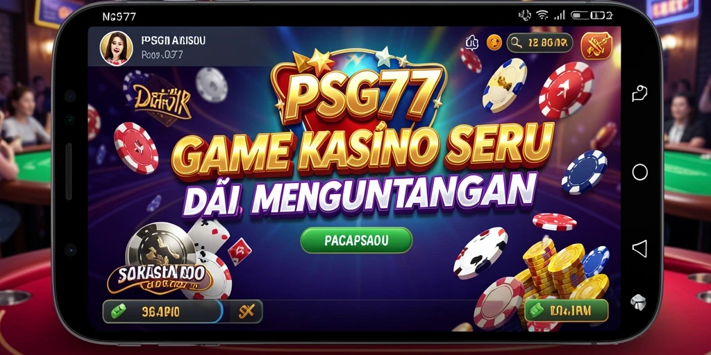 Screenshot gameplay <strong>PSG77</strong> menampilkan suasana kasino yang menarik.