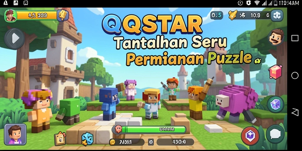 Tampilan gameplay QQSTAR dengan teka-teki menantang yang menarik.