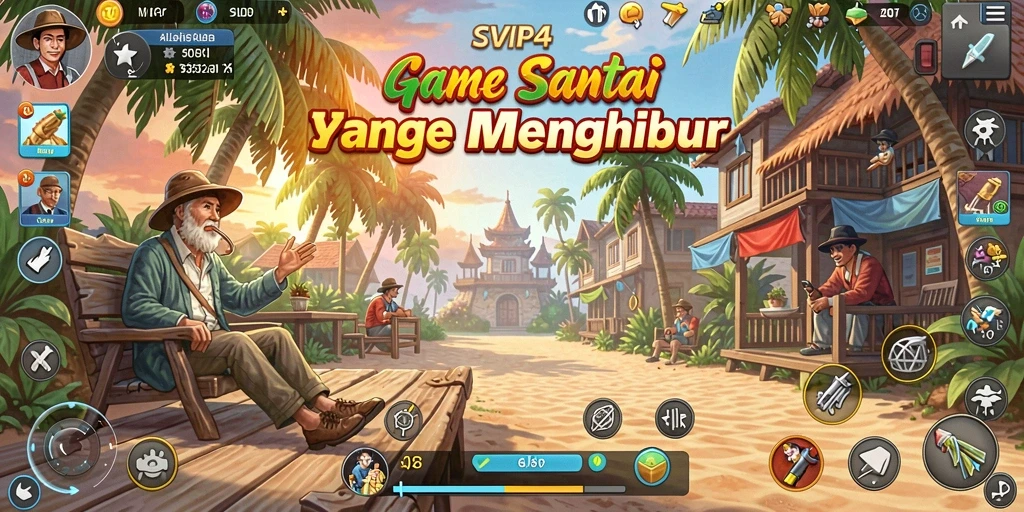 Tampilan gameplay menarik dari SVIP4 dengan karakter ceria.