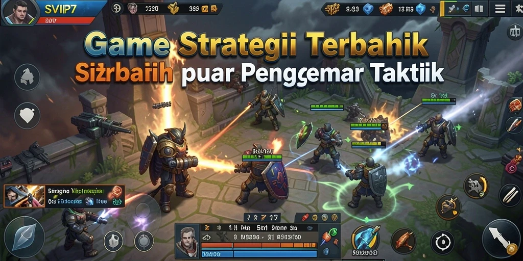 Tampilan gameplay SVIP7 penuh dengan aksi strategi yang seru.