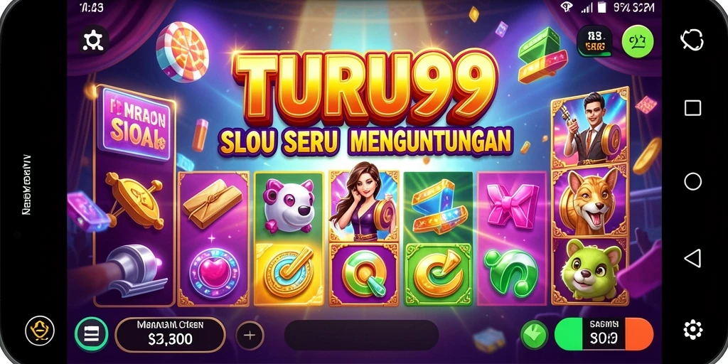Tampilan gameplay TURU99 yang memukau dengan berbagai slot menarik.