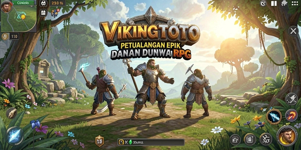Tangkapan layar gameplay VIKINGTOTO yang menampilkan aksi seru RPG.