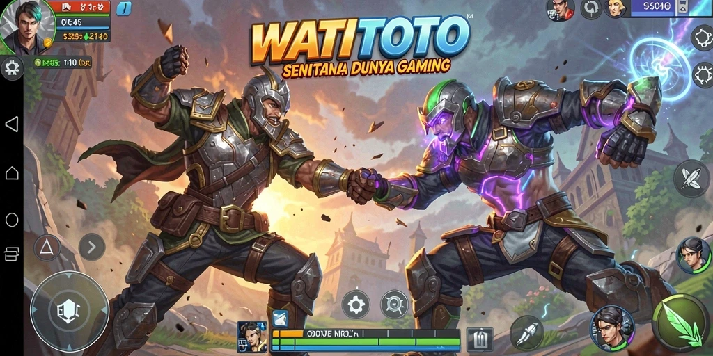 Gameplay intens WATITOTO yang penuh aksi pertarungan.